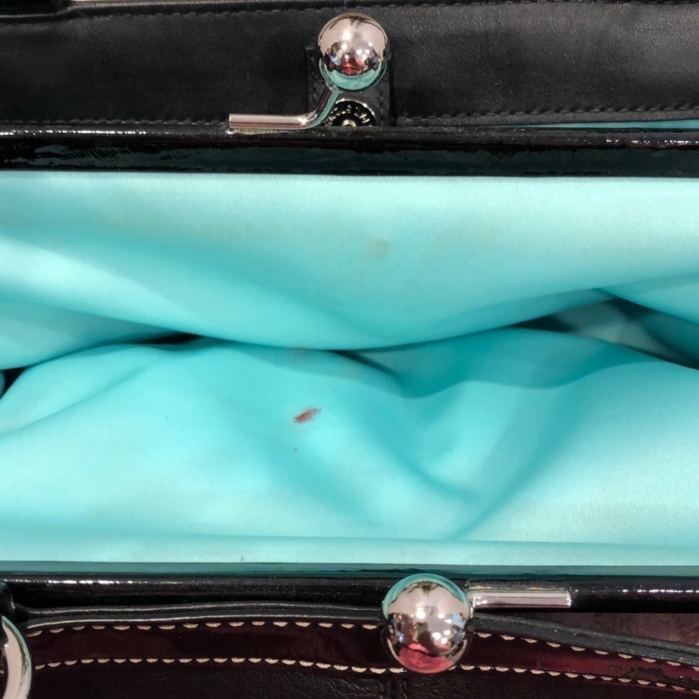 COACH SATCHEL🤗SUPER ROOMY final reduction. Soft leather turquoise lining. - Picture 3 of 7